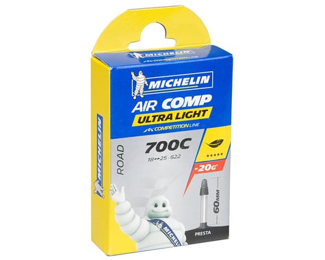 Michelin 700c AirComp Ultra Light Inner Tube (Presta) (18 - 23mm) (60mm)